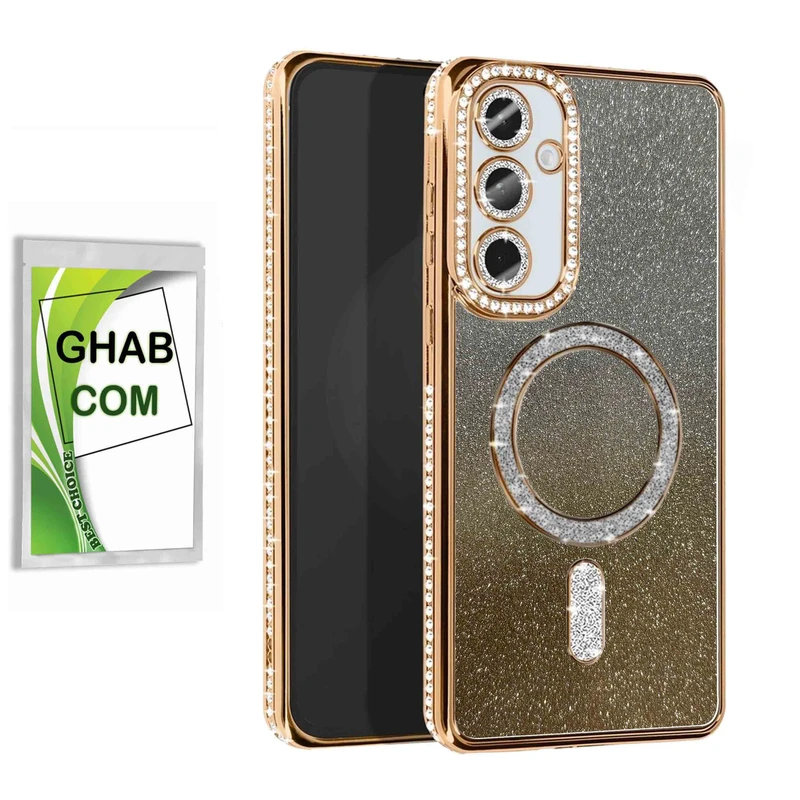 کاور قاب کام مدل NGSHI طرح نگین دار مناسب برای گوشی موبایل سامسونگ Galaxy S25 FE 